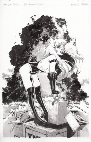 Harley Quinn #53 Variant Cover by Mahmud Asrar