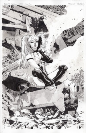 Harley Quinn #55 Variant Cover by Mahmud Asrar