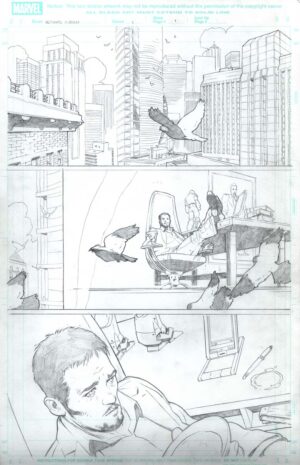 Ultimate Human #1 Page 1 by Cary Nord