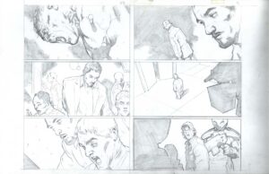 Ultimate Human #1 Page 22 and 12 by Cary Nord