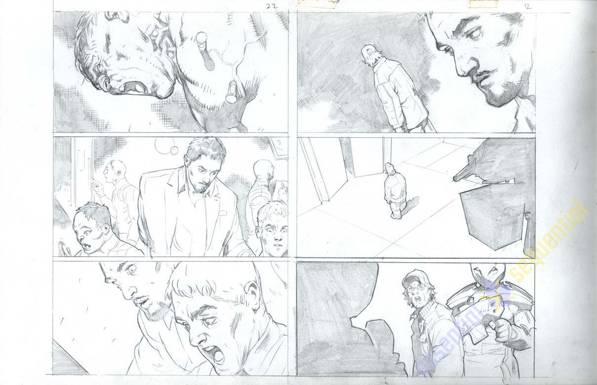 Ultimate Human #1 Page 22 and 12 by Cary Nord 1 Ultimate Human #1 Page 22 and 12 by Cary Nord