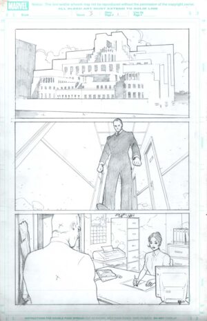 Ultimate Human #3 Page 1 by Cary Nord